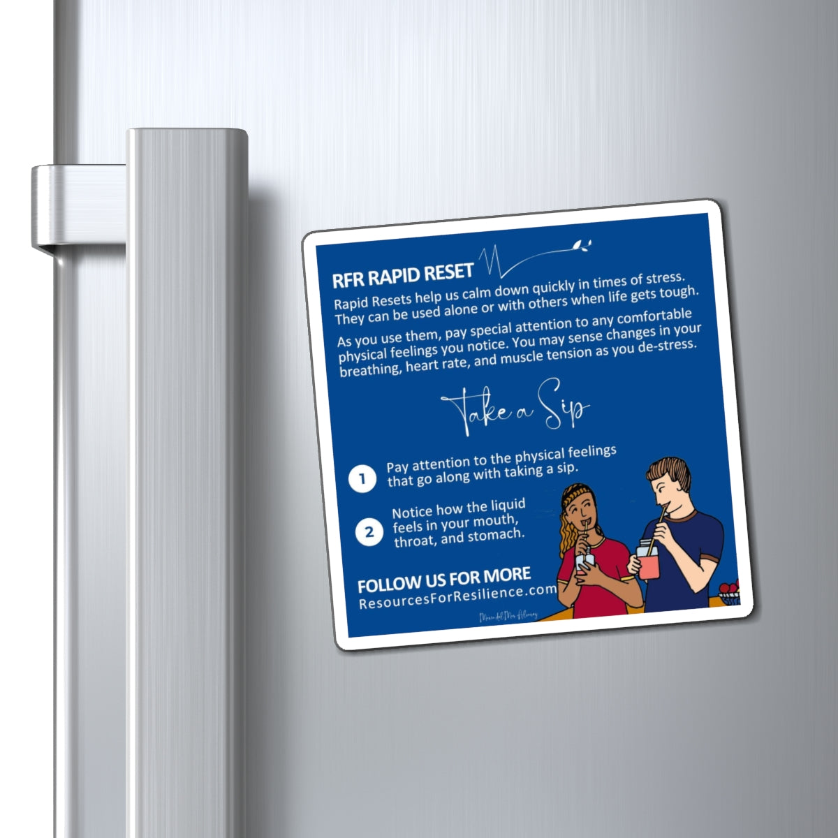 Rapid Reset Vinyl Magnet (Take A Sip)