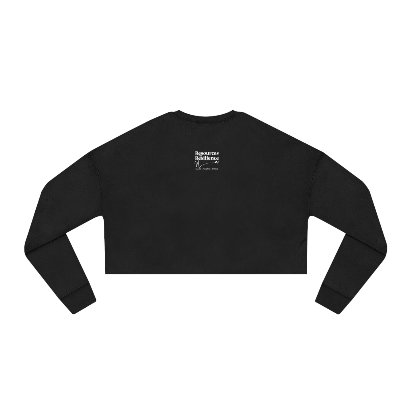 Learn Practice Thrive Women's Cropped Sweatshirt (Black)