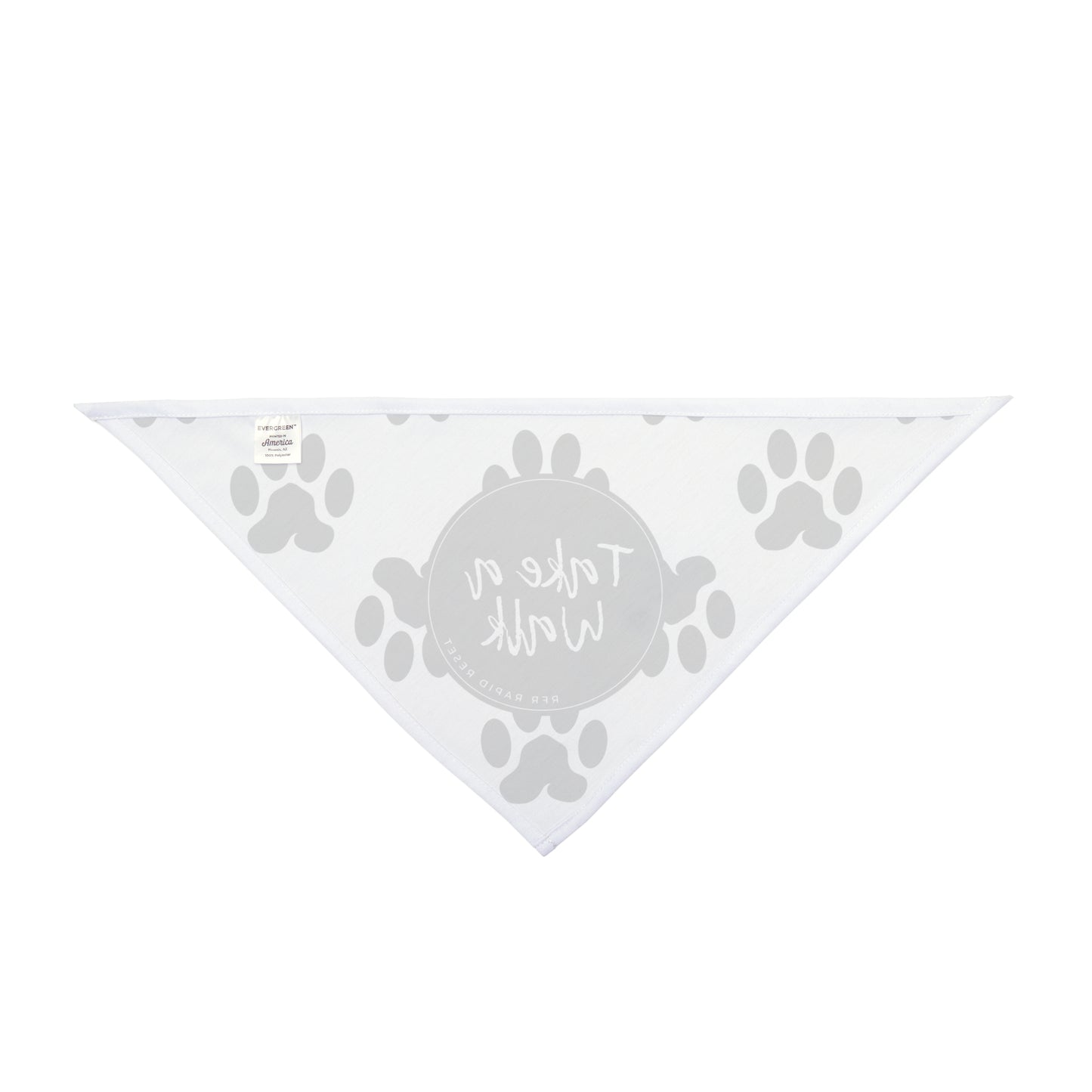 Take a Walk Pet Bandana (White)
