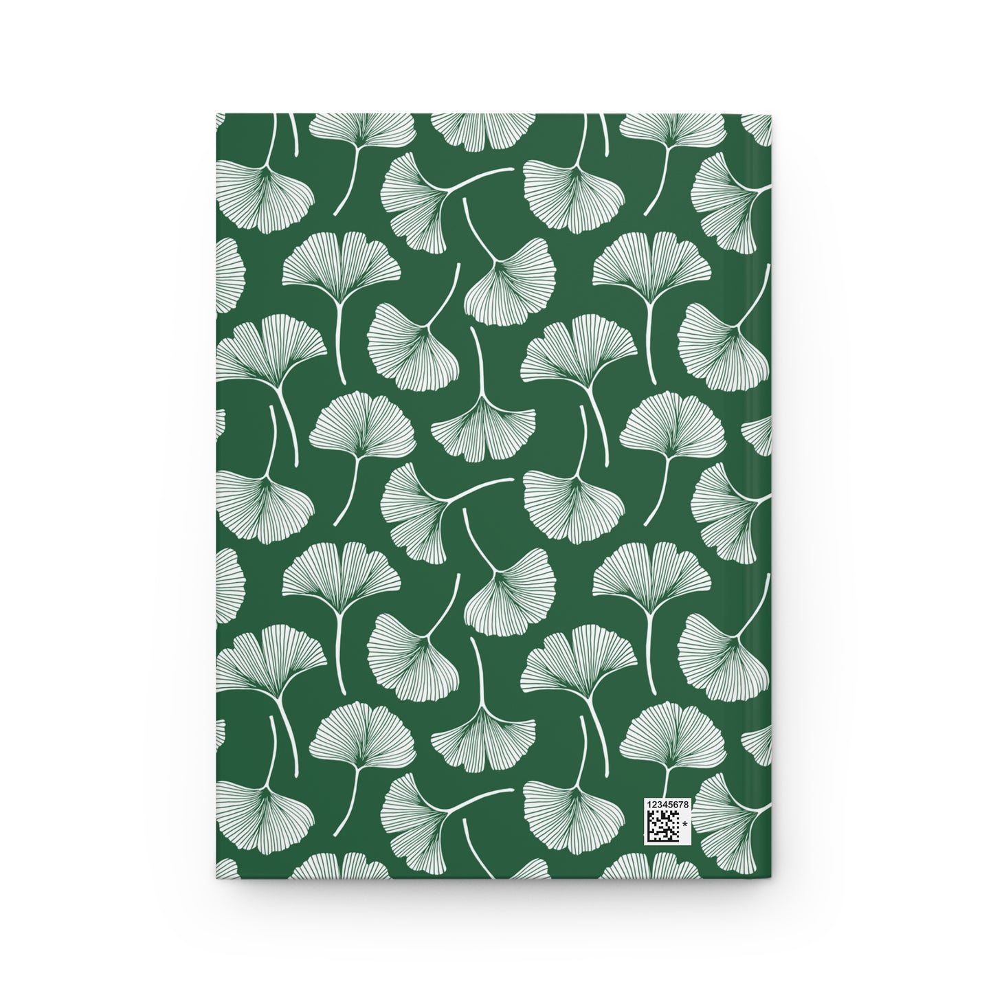 Ginkgo Leaf Blank Hardcover Journal Matte (Green)