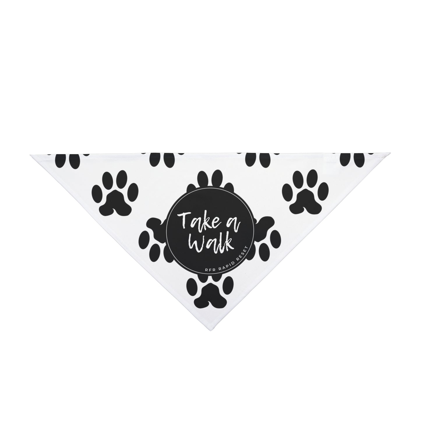 Take a Walk Pet Bandana (White)