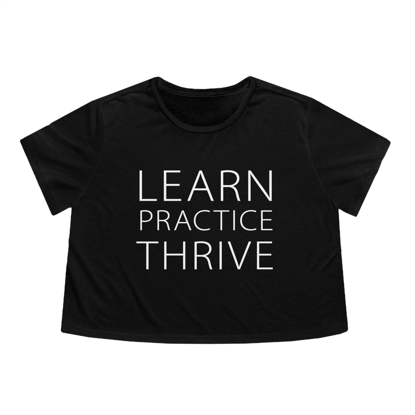 Learn Practice Thrive Women's Flowy Cropped Tee (More Colors)