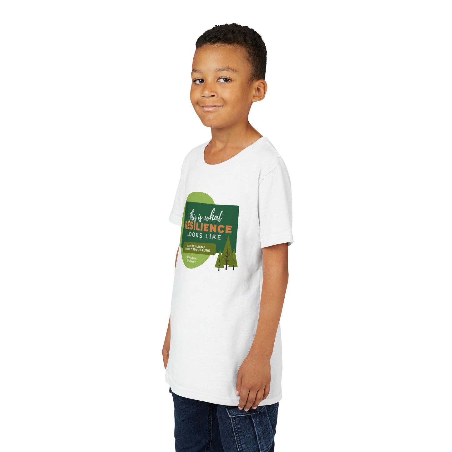 Resilient Family Adventure "This is What Resilience Looks Like" Youth Tee