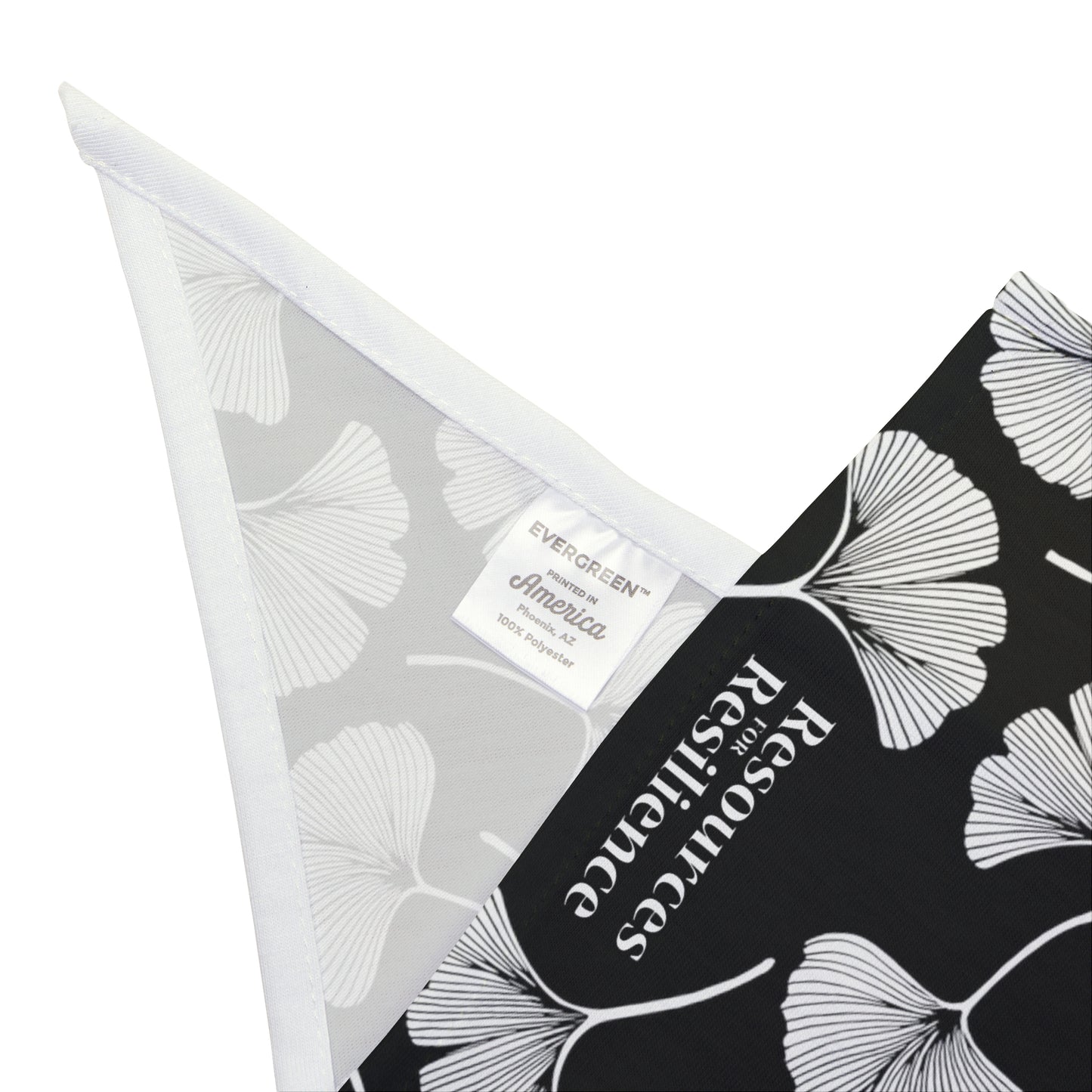 Ginkgo Leaf Pet Bandana (Black)