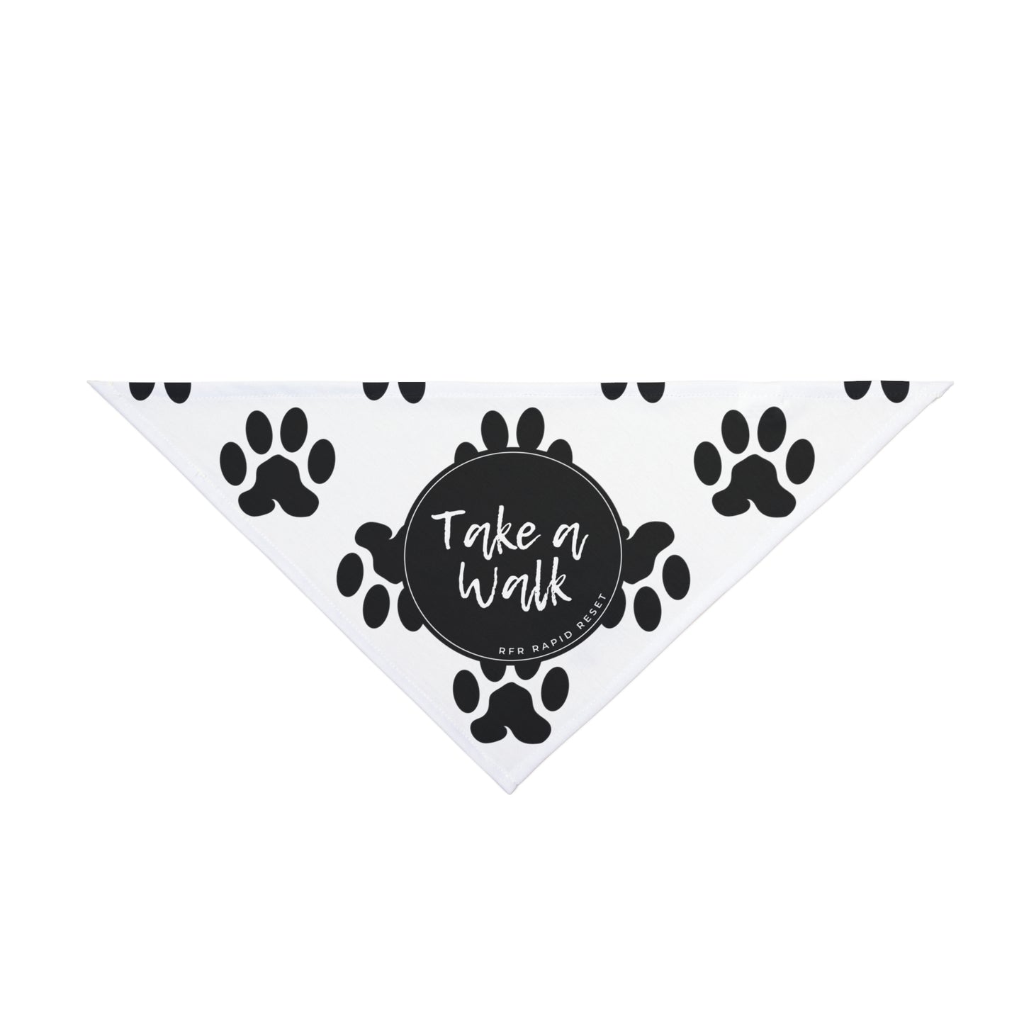 Take a Walk Pet Bandana (White)