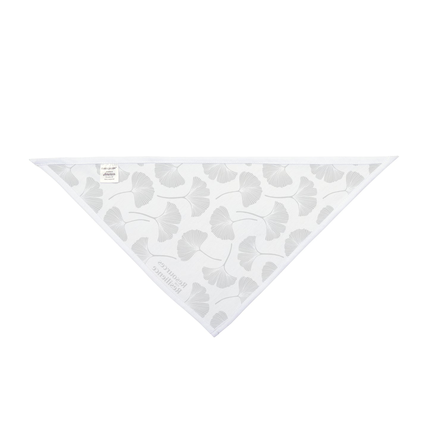 Ginkgo Leaf Pet Bandana (White)