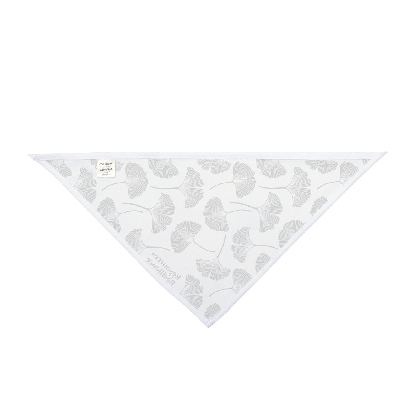 Ginkgo Leaf Pet Bandana (White)