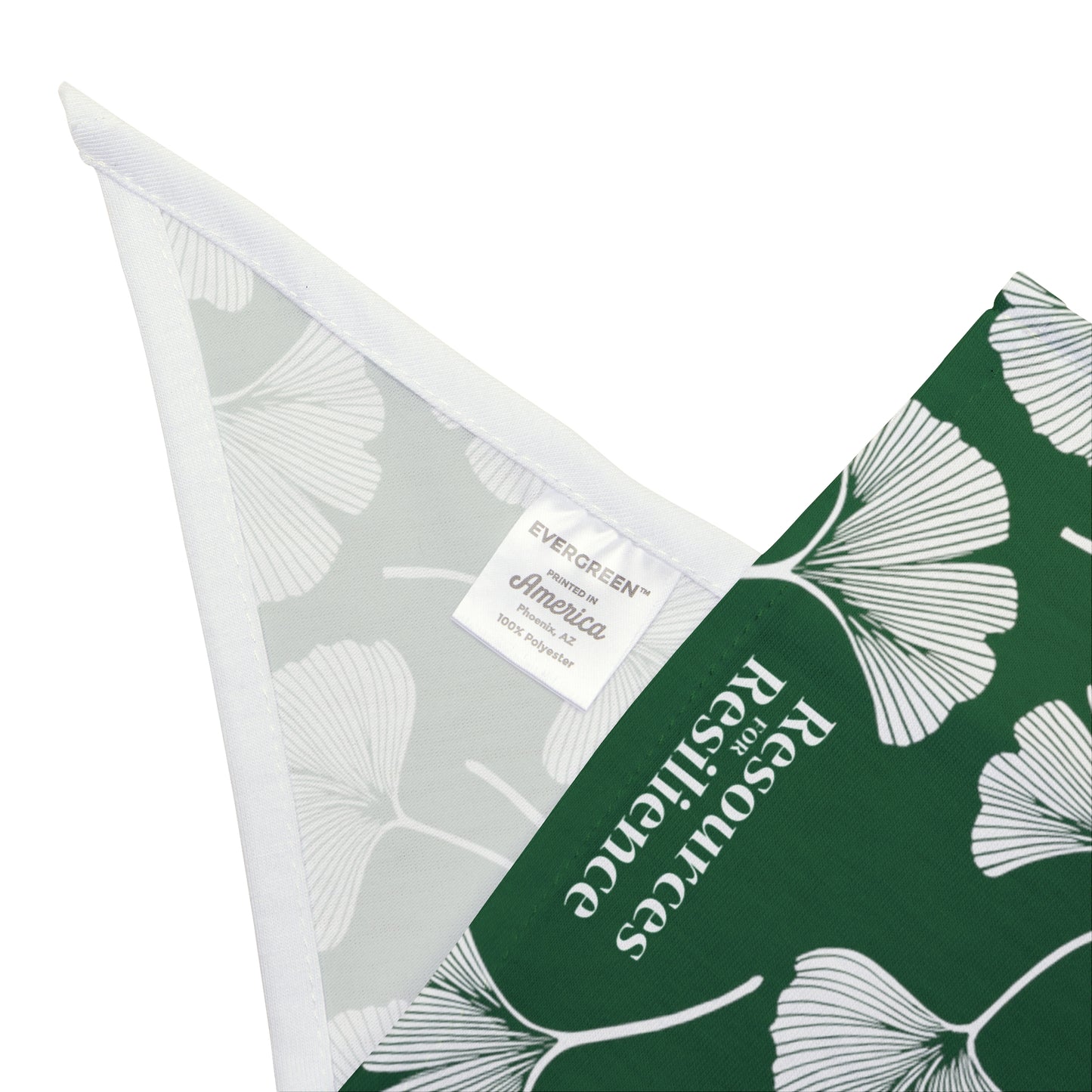 Ginkgo Leaf Pet Bandana (Green)