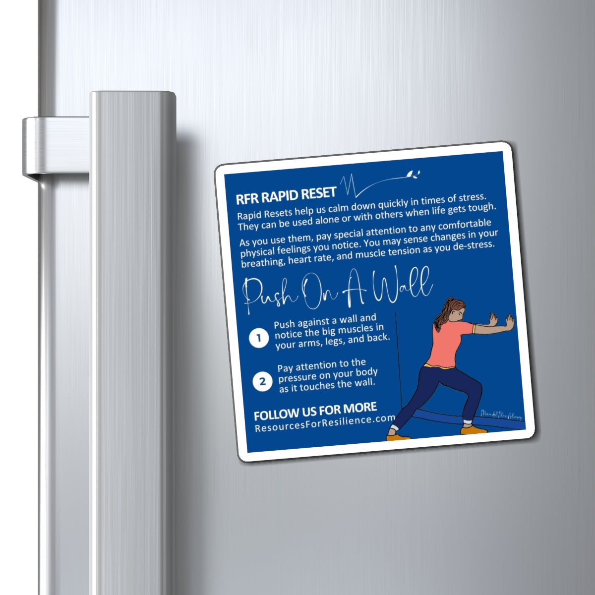 Rapid Reset Vinyl Magnet (Push On A Wall)