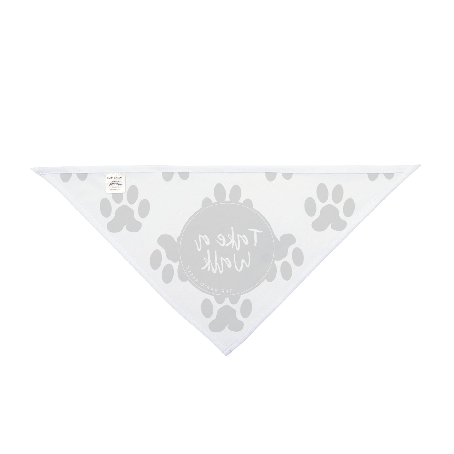 Take a Walk Pet Bandana (White)