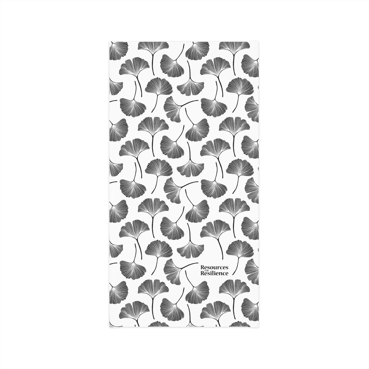 Gingko Leaf Midweight Neck Gaiter (White)