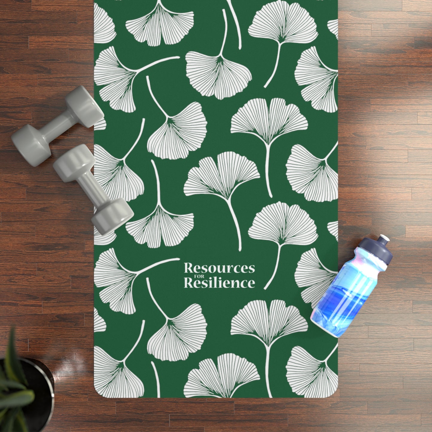 Ginkgo Leaf Yoga Mat (Green)