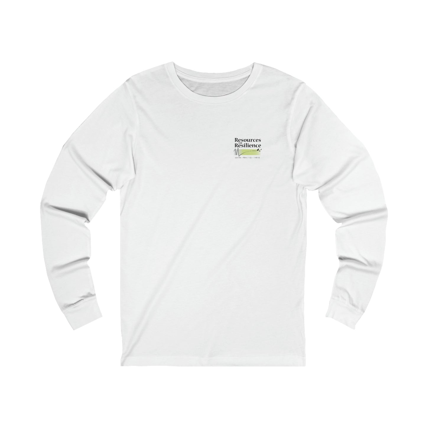 RFR Logo Unisex Long Sleeve Tee (White)