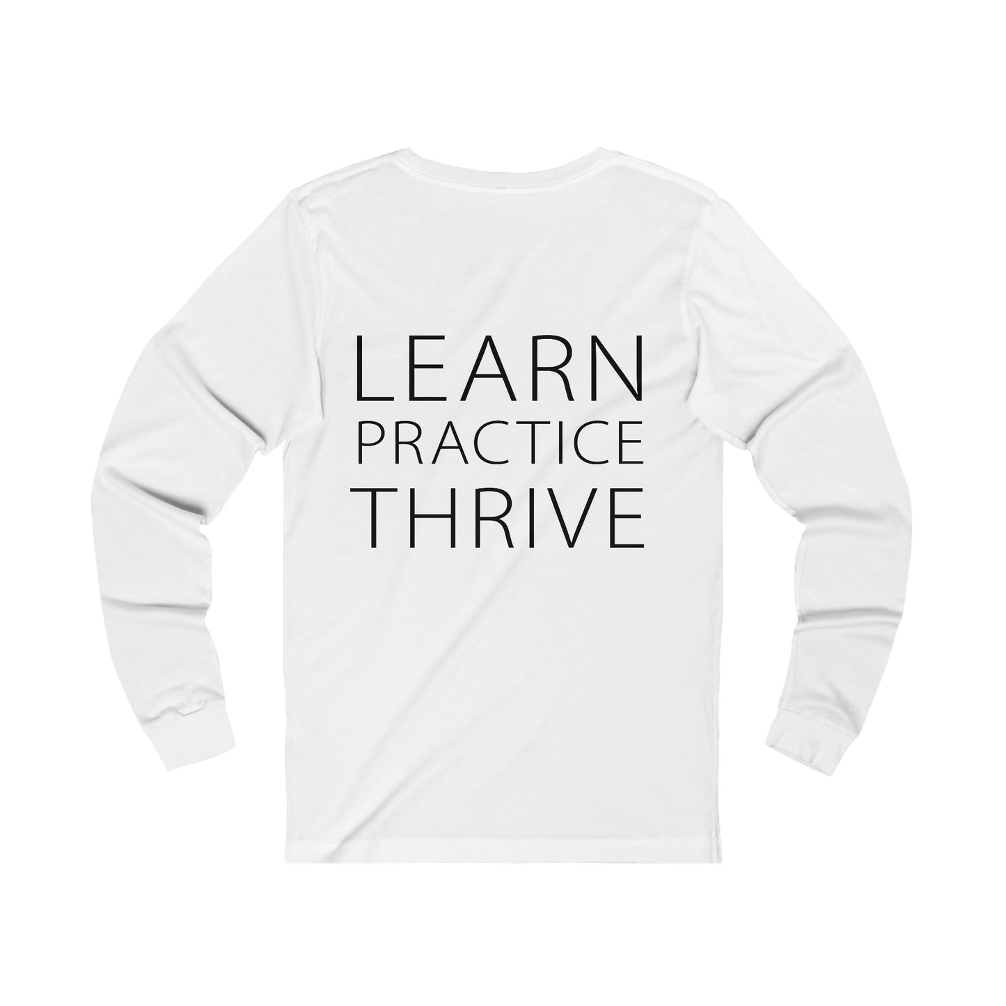 RFR Logo Unisex Long Sleeve Tee (White)