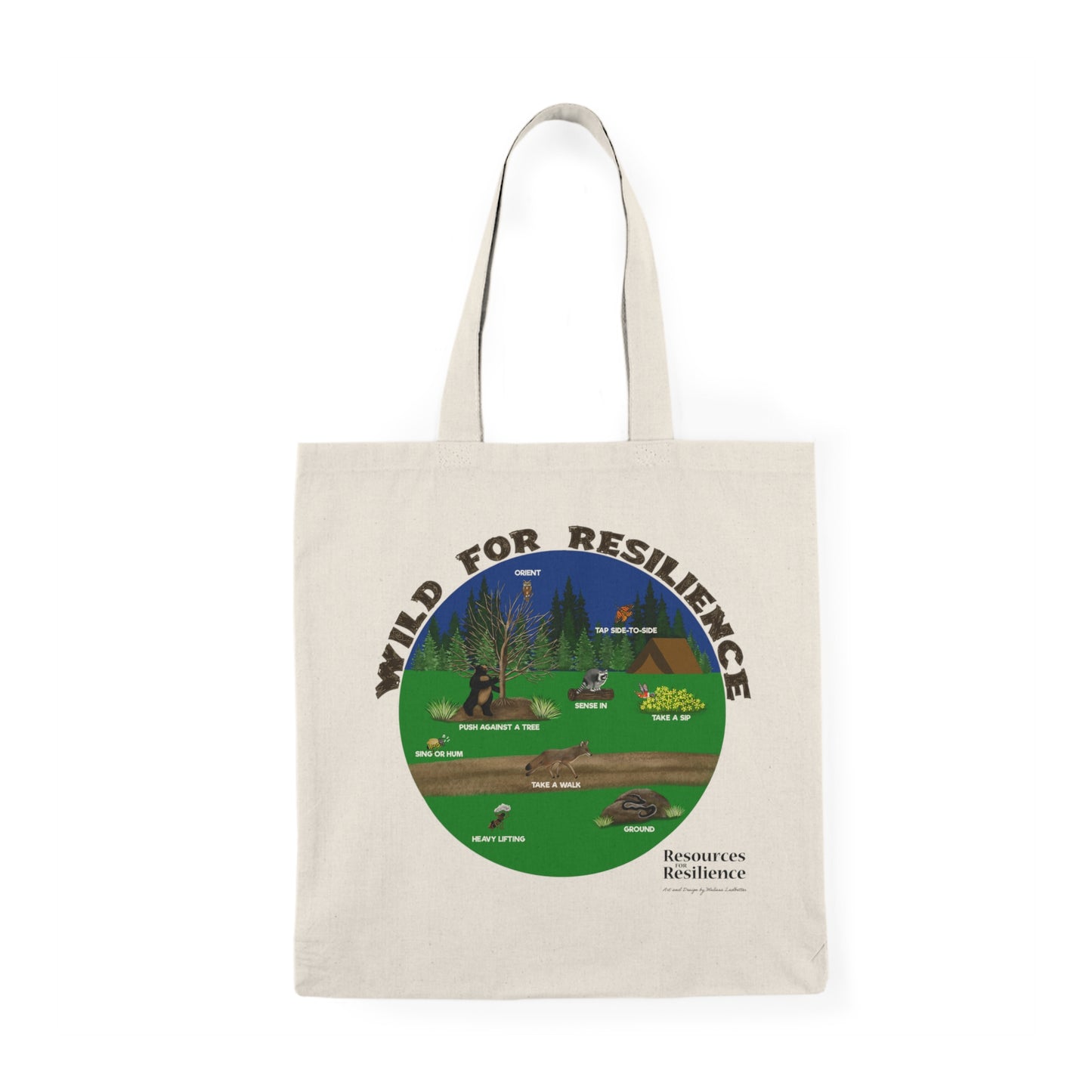 "Wild For Resilience" Natural Tote Bag