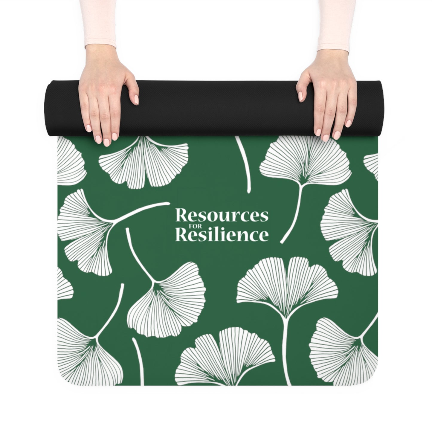 Ginkgo Leaf Yoga Mat (Green)